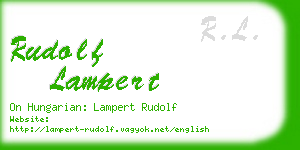 rudolf lampert business card